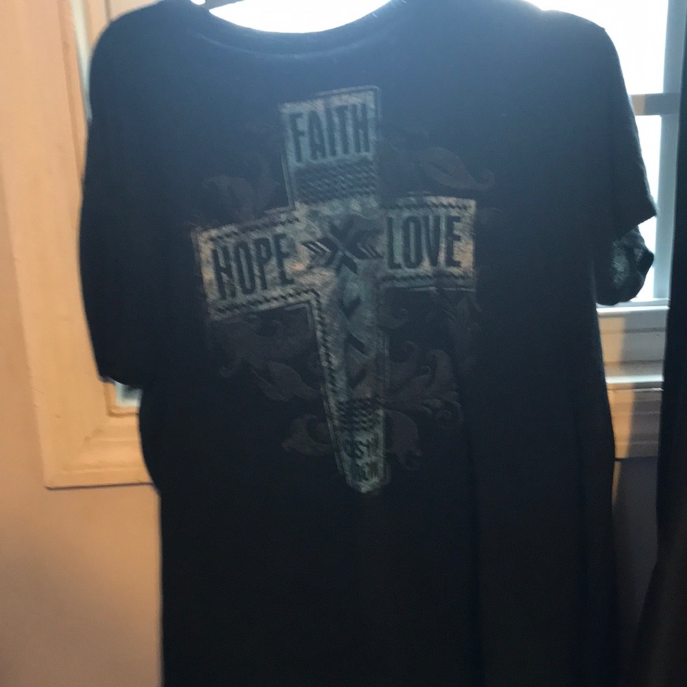 christian black shirt